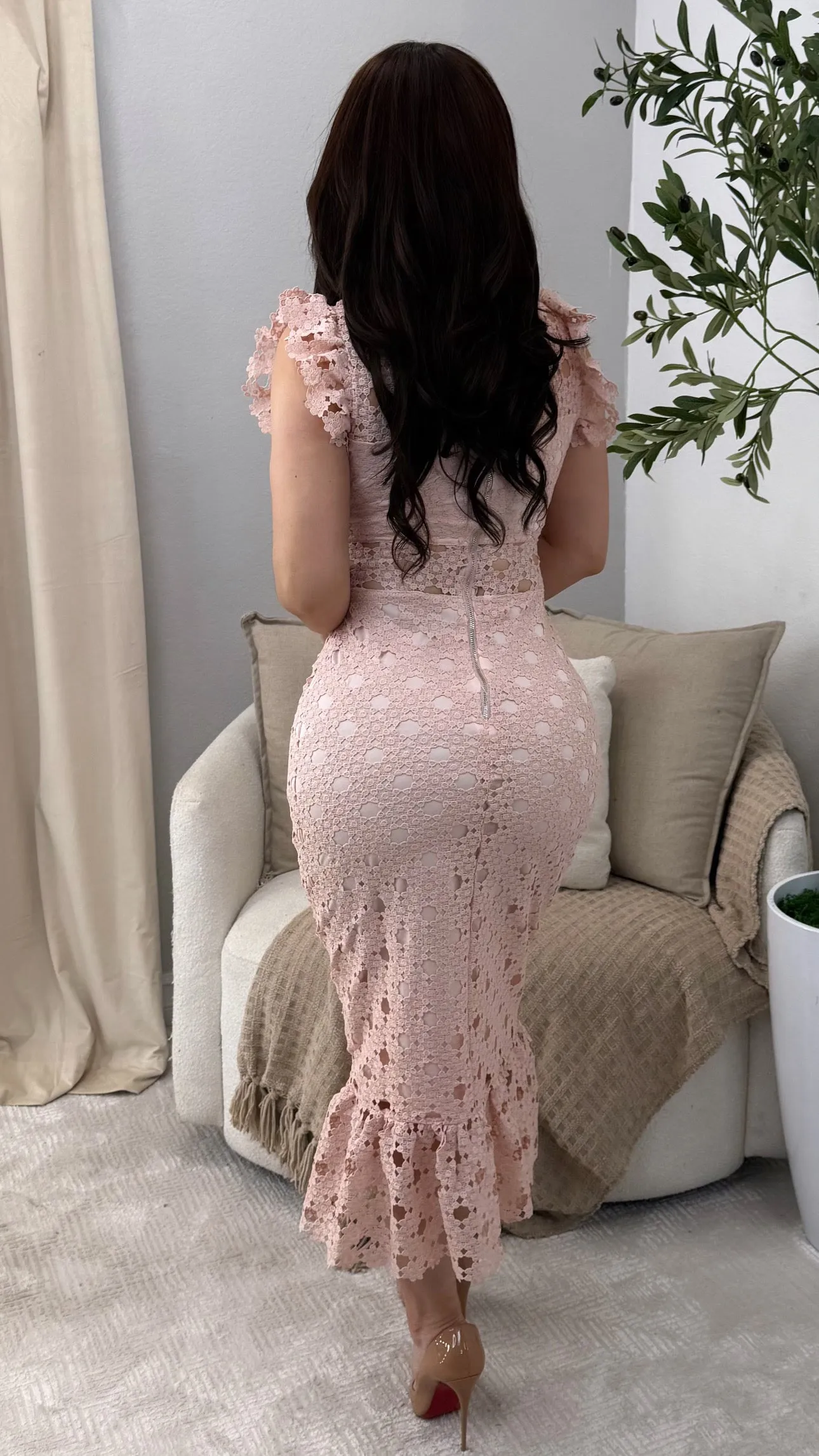 GLADYS BLUSH DRESS