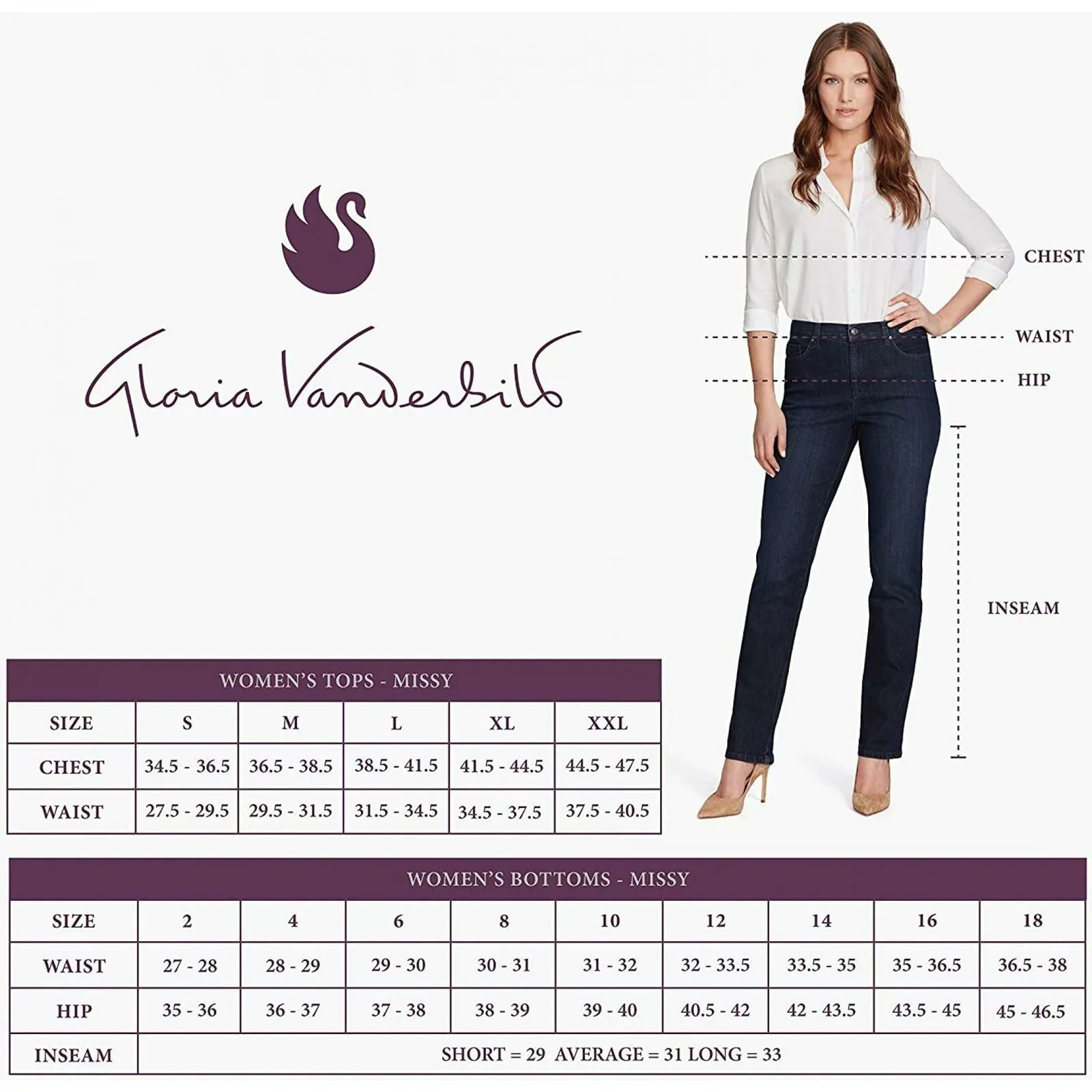 Gloria Vanderbilt Classic Amanda High Rise Tapered Jeans Crystal White 8