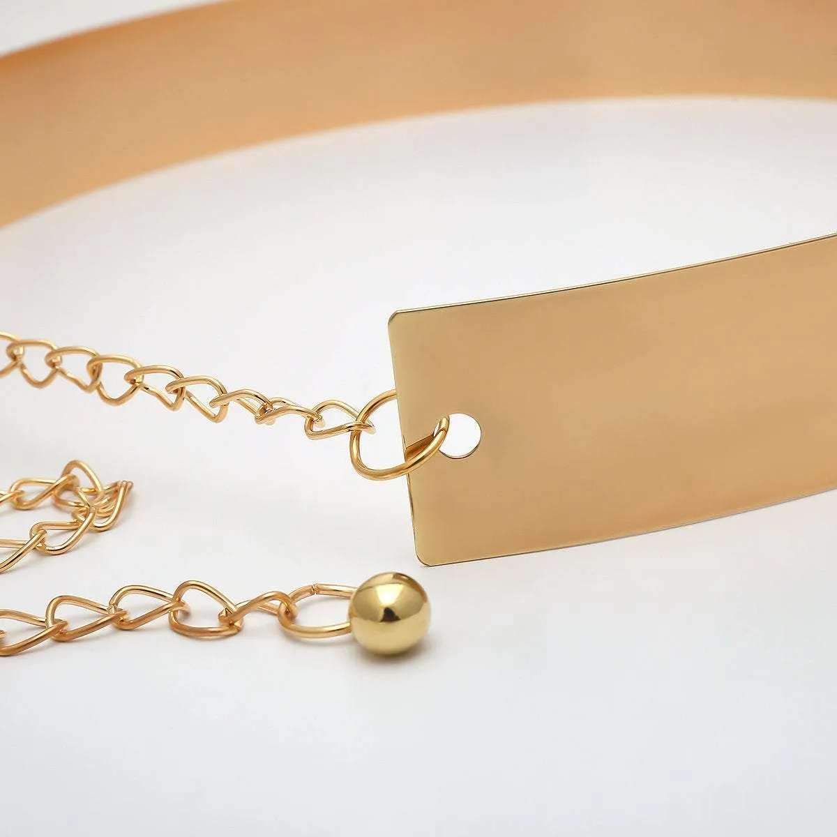 Gold Stylish Girls Ladies Women Skinny Waist Belt