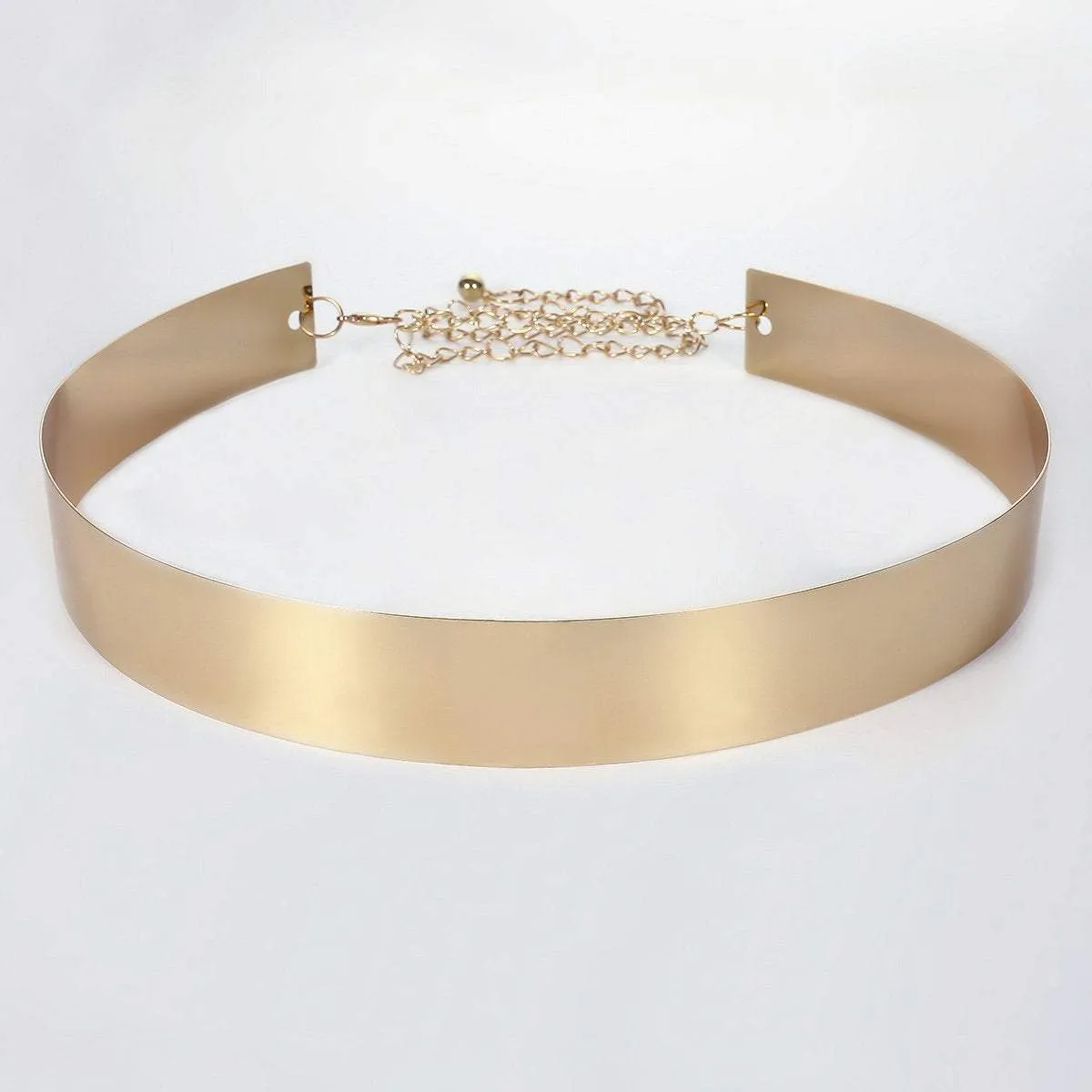 Gold Stylish Girls Ladies Women Skinny Waist Belt