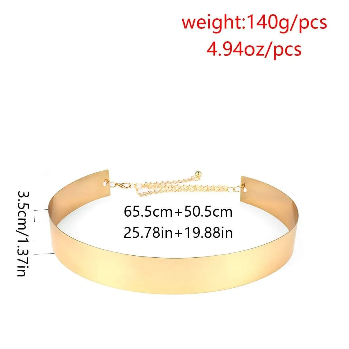 Gold Stylish Girls Ladies Women Skinny Waist Belt