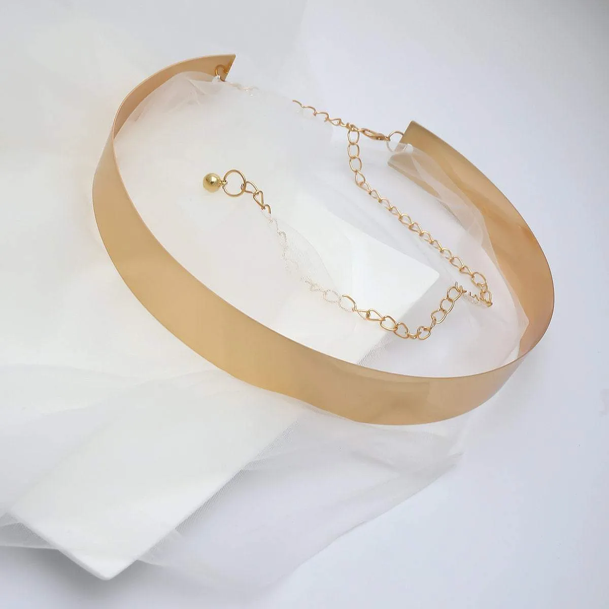 Gold Stylish Girls Ladies Women Skinny Waist Belt