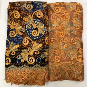Golden Colored Embroidery Designed Original