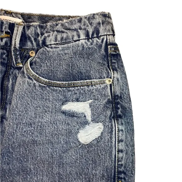 Good American 90s Duster Straight Leg Jeans