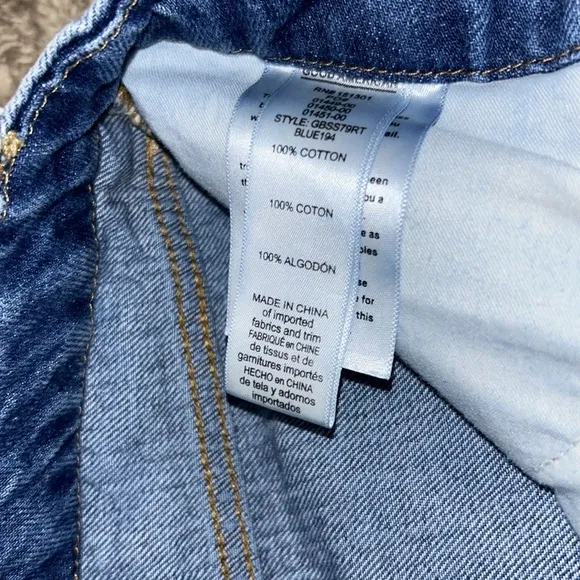 Good American Good Boy High Rise Ripped Boyfriend Jeans Size 2