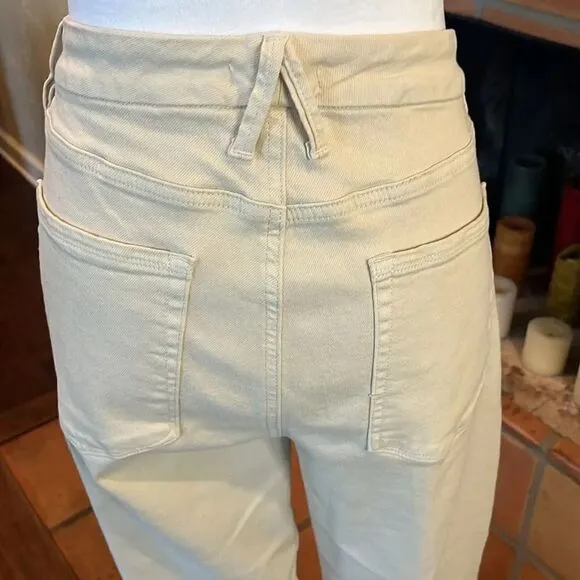 Good American Good Classic Jeans, Bone, 15!