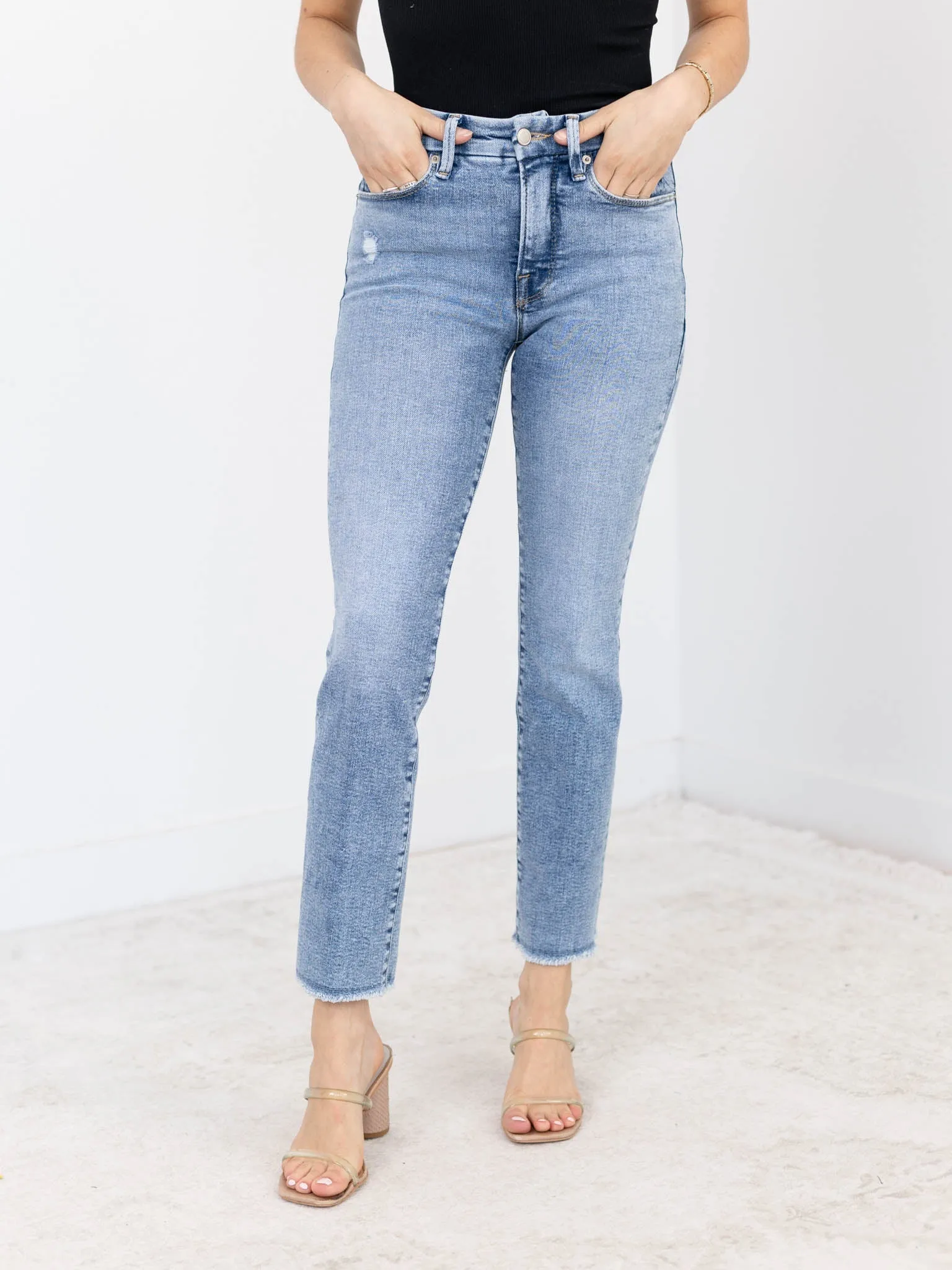 Good American Good Legs Destruct Straight