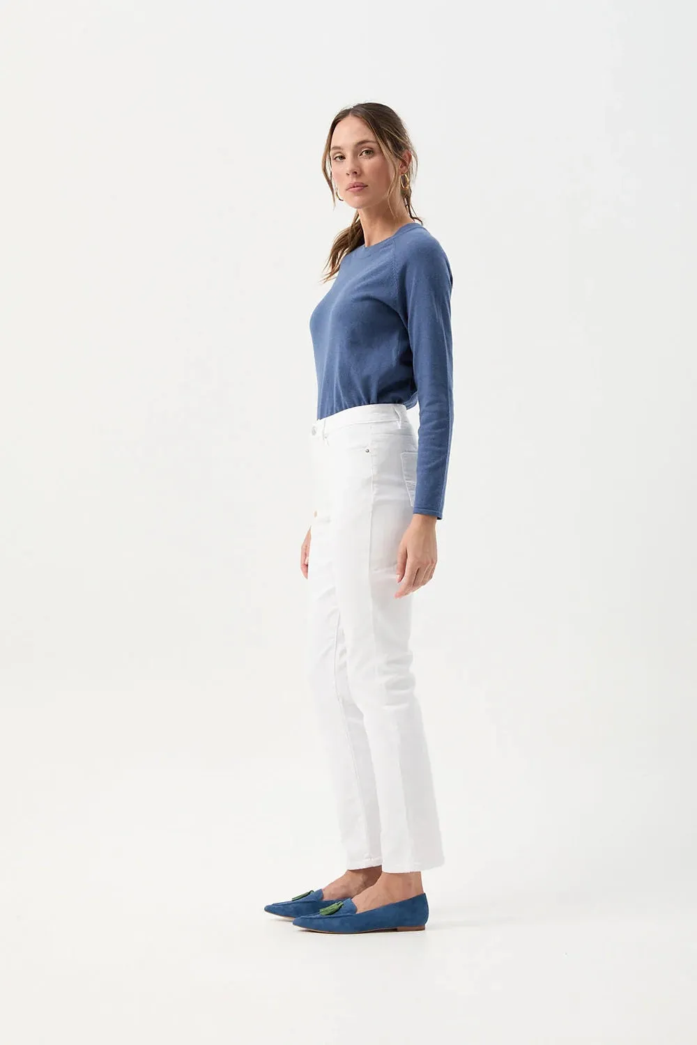 Goondiwindi 5 Pocket Jean in White 5173