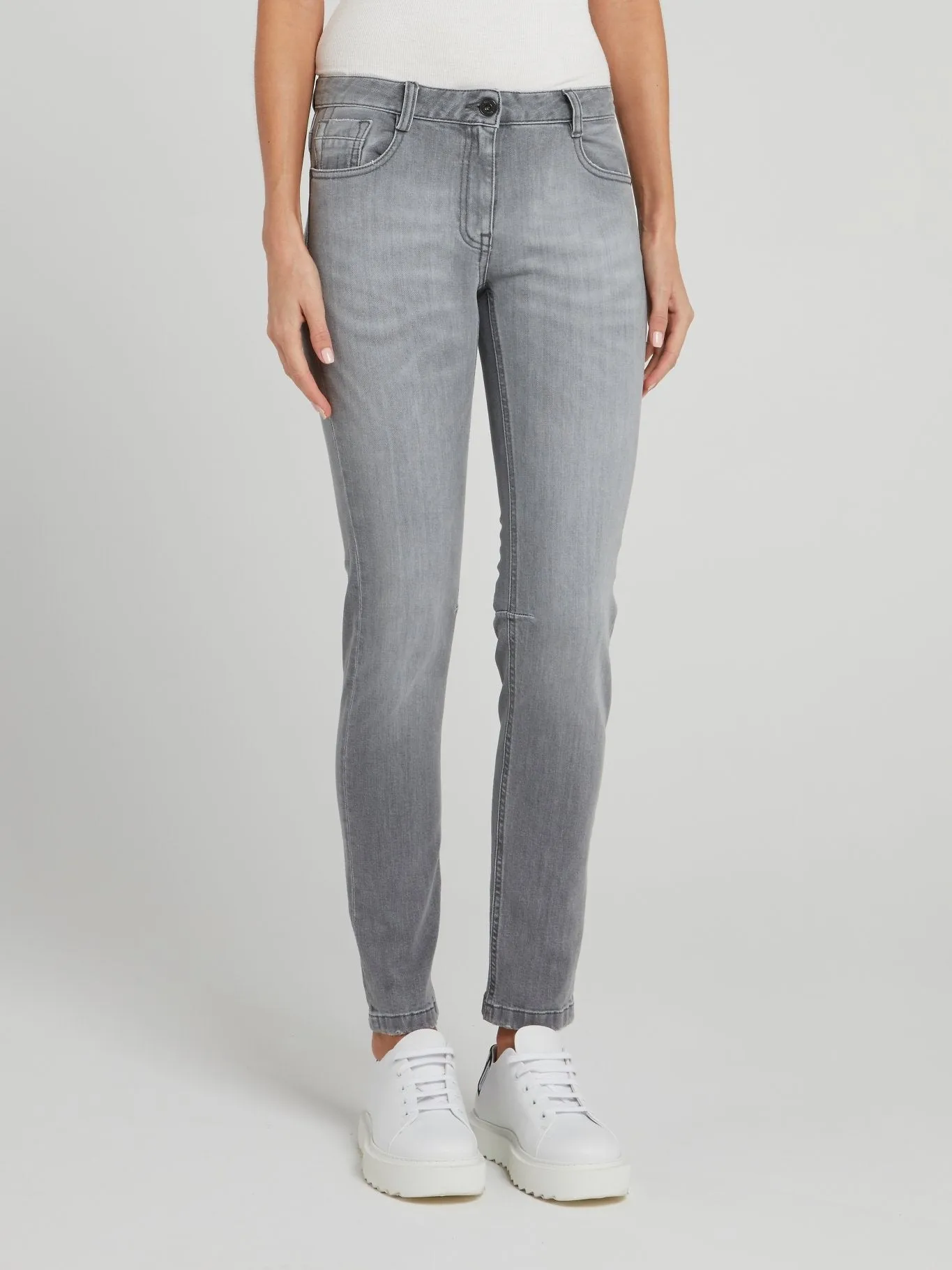Grey Denim Skinny Jeans