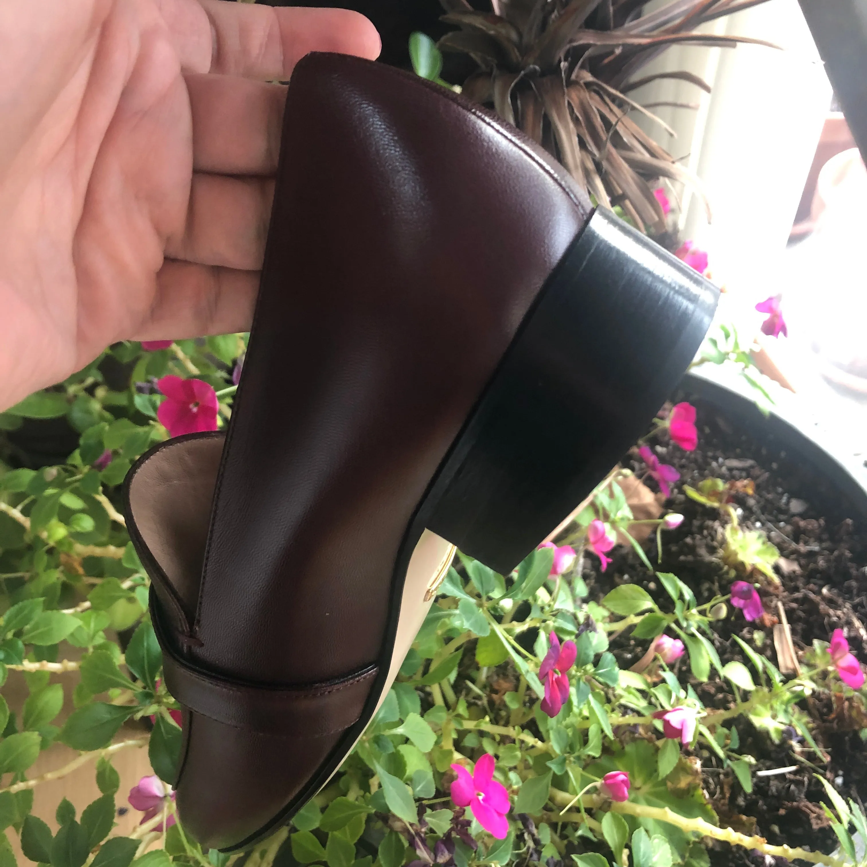Gucci GG Leather Loafers in Vintage Bordeaux