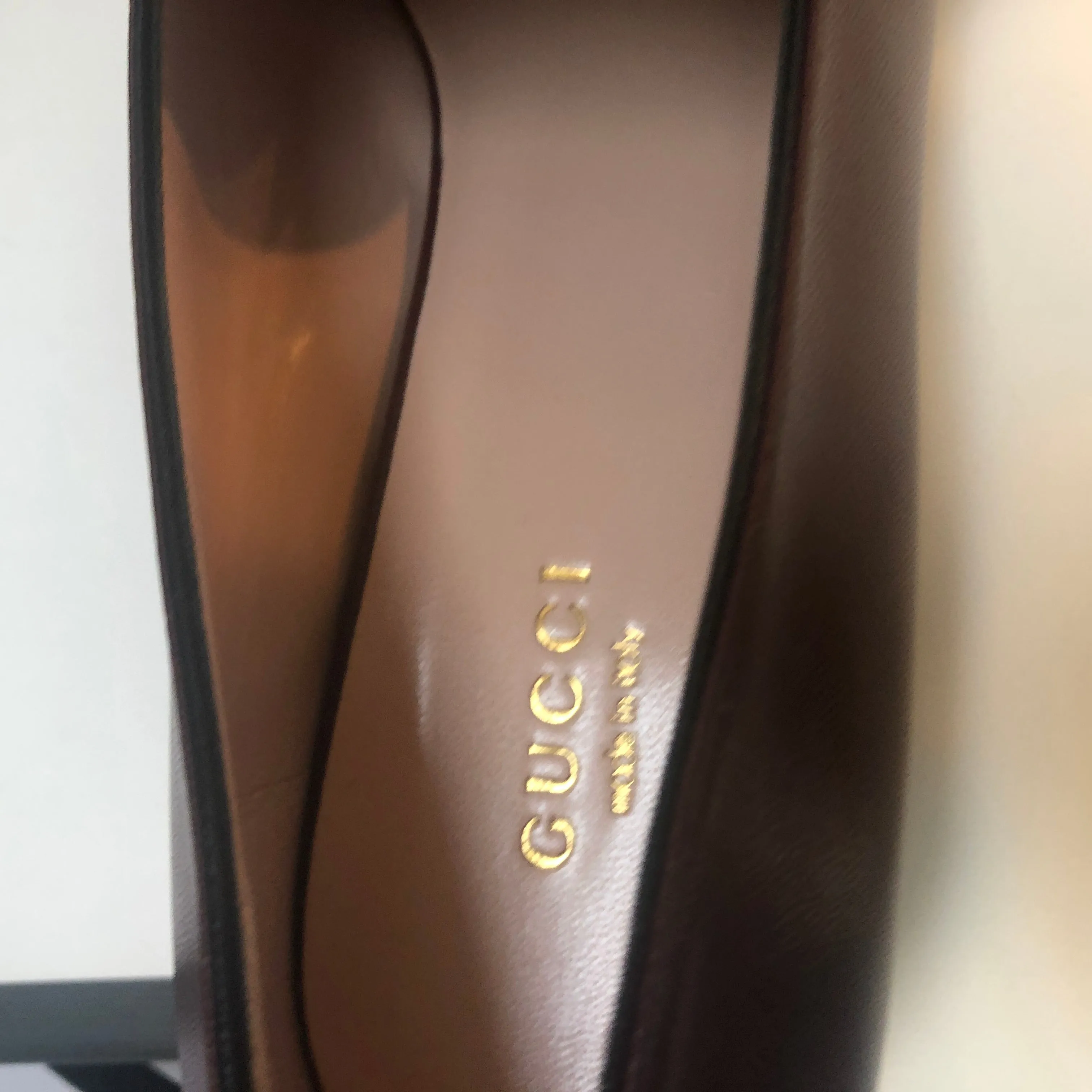 Gucci GG Leather Loafers in Vintage Bordeaux