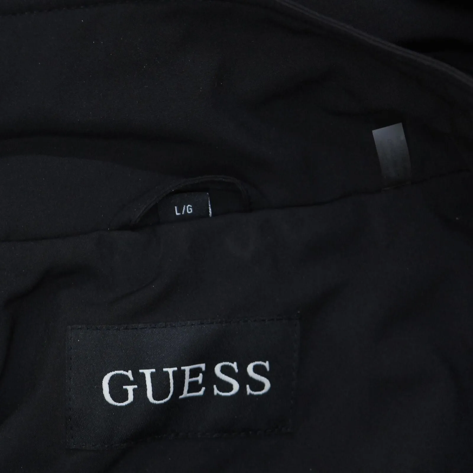 Guess Womens Belted Softshell Jacket with Hood 16710941b64ffa Deep Black L