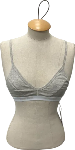 gymshark Grey Ribbed Bralette UK S