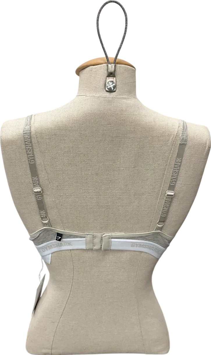 gymshark Grey Ribbed Bralette UK S