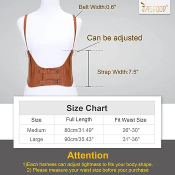 Halloween Women Faux Leather Steampunk Corset Waist Belt