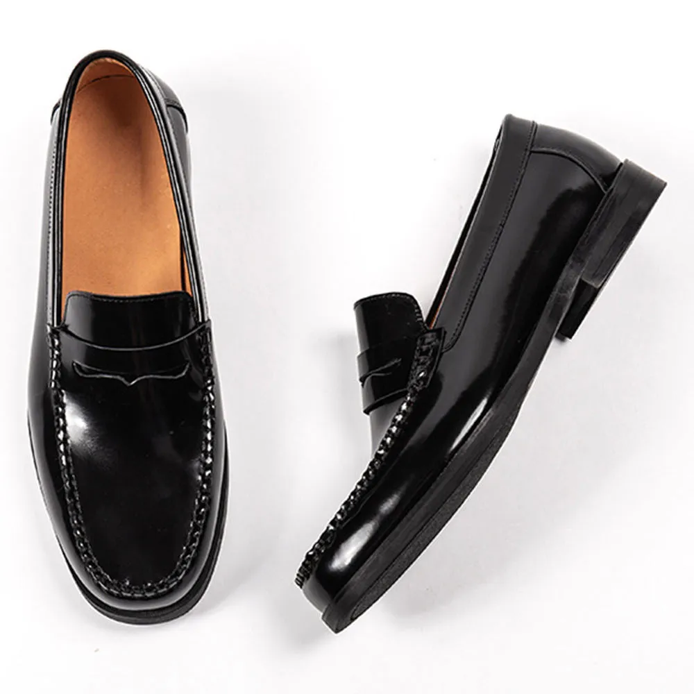 Handmade Full Grain Leather Penny Loafers for Men