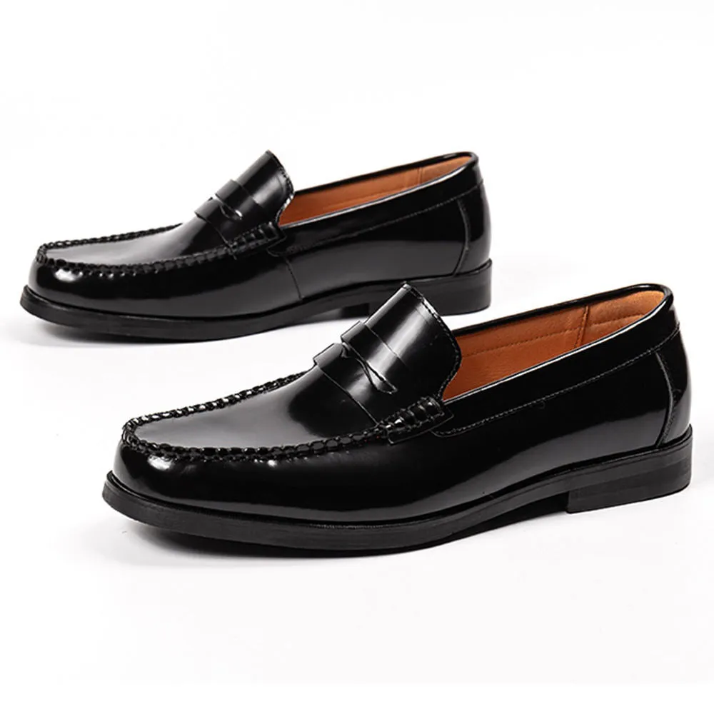 Handmade Full Grain Leather Penny Loafers for Men