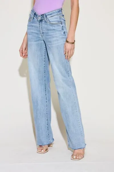 Hazel Blues® |  Judy Blue V Front Waistband Straight Jeans