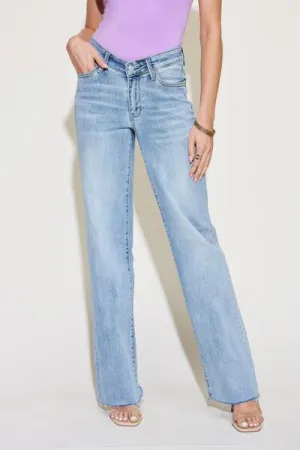 Hazel Blues® |  Judy Blue V Front Waistband Straight Jeans
