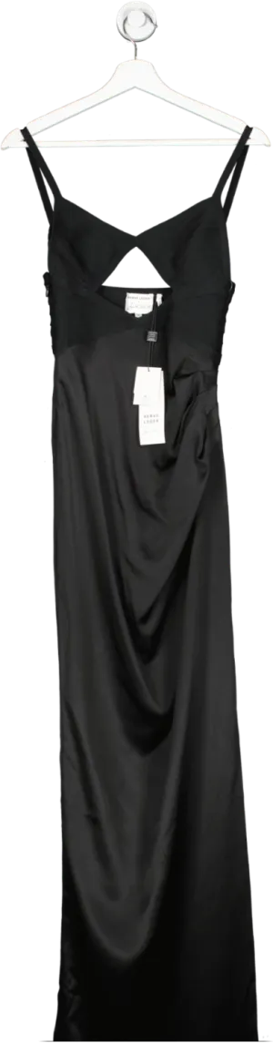 Herve Leger Black X Law Roach Cut Out Maxi Dress UK XS/S