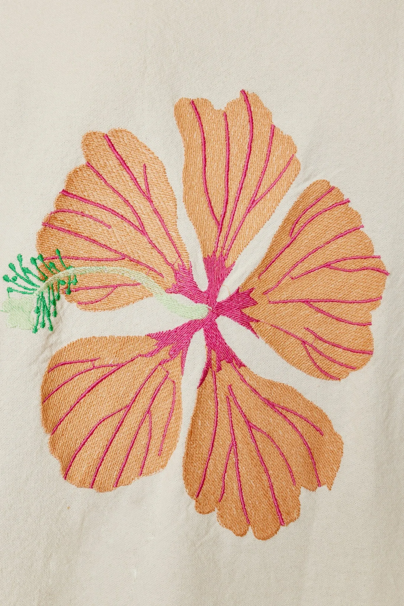 Hibiscus Embroidered Midi - Mandalay Designs