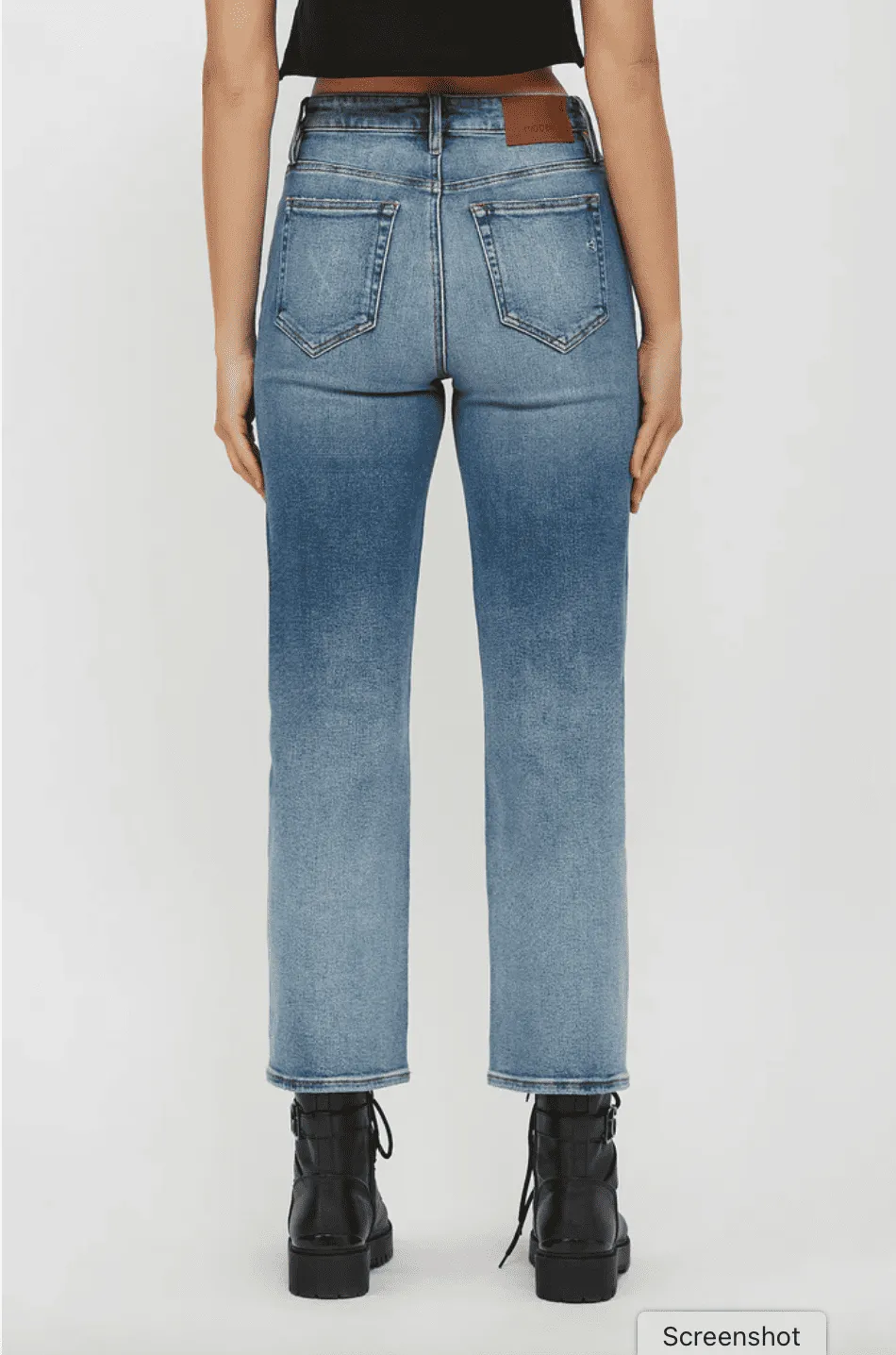 Hidden High Rise Ella Wide Straight Leg Jeans for Women | HD1663WS-M