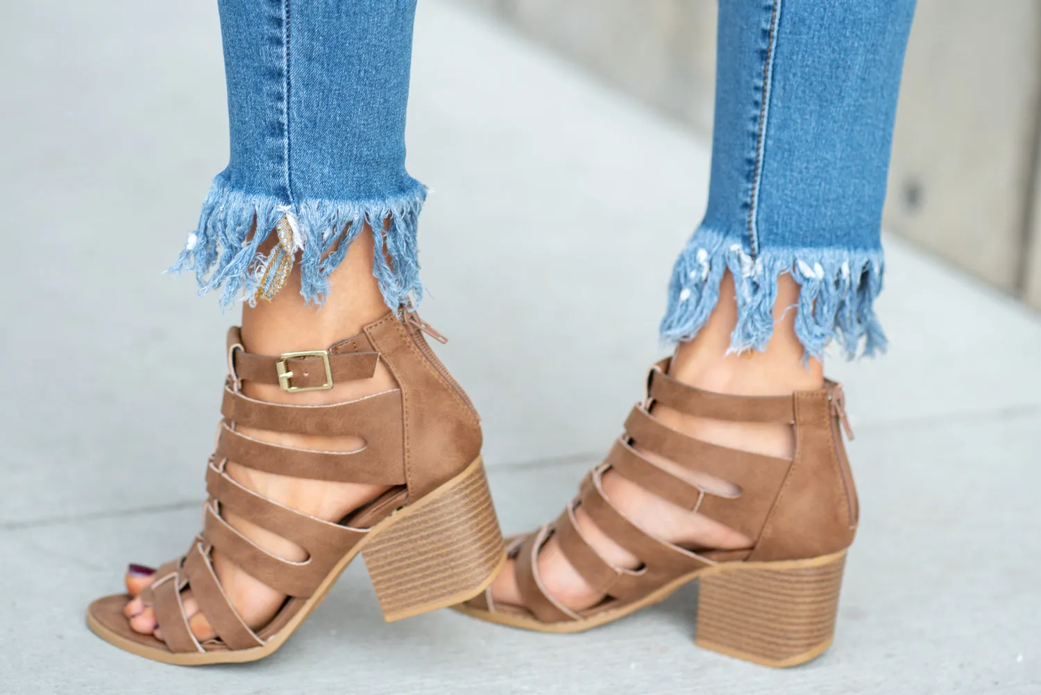 High Rise Ankle Skinny