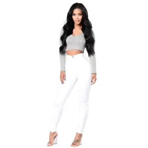 High Waist Fashion Jeans Essentials Women's Skinny Pencil Pants