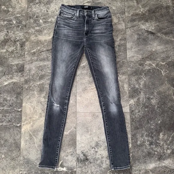 Hudson Jeans Barbara Super Skinny Jeans Gray Size 25
