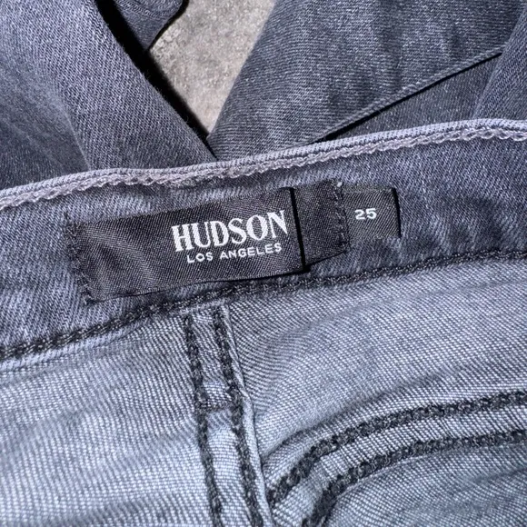 Hudson Jeans Barbara Super Skinny Jeans Gray Size 25