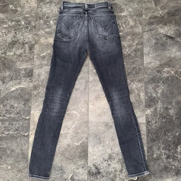 Hudson Jeans Barbara Super Skinny Jeans Gray Size 25