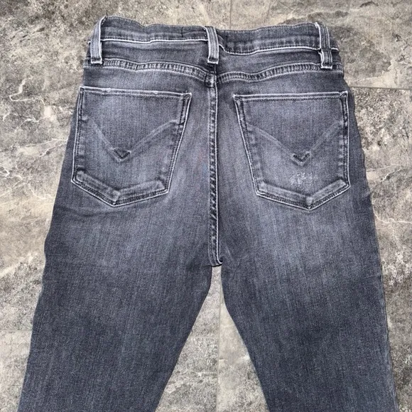 Hudson Jeans Barbara Super Skinny Jeans Gray Size 25