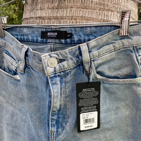 Hudson Jeans High Rise Acid Wash