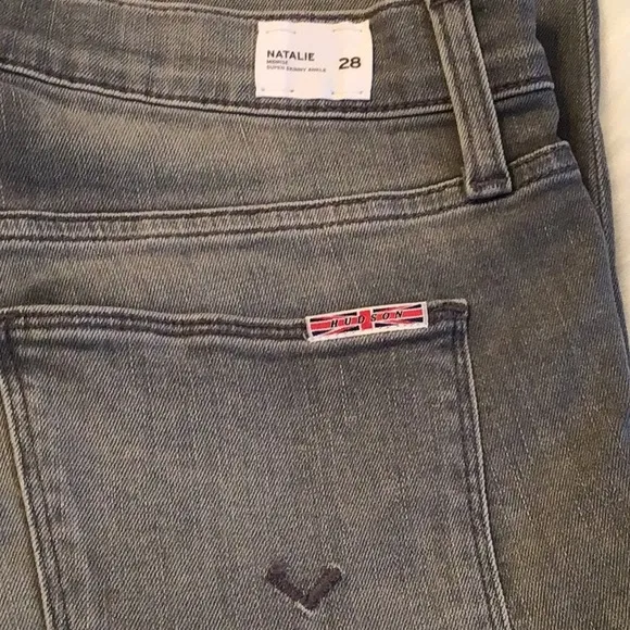 Hudson Natalie Midrise Super Skinny Ankle Jeans