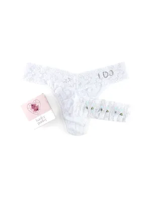 I Do Original Rise Thong & Garter Box Set