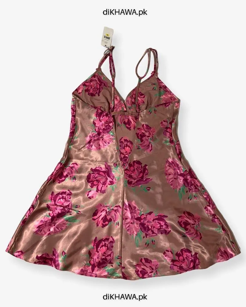 Imported Stocklot Branded Nightwear Women Floral Lace Short Mini Nightdress Nighties