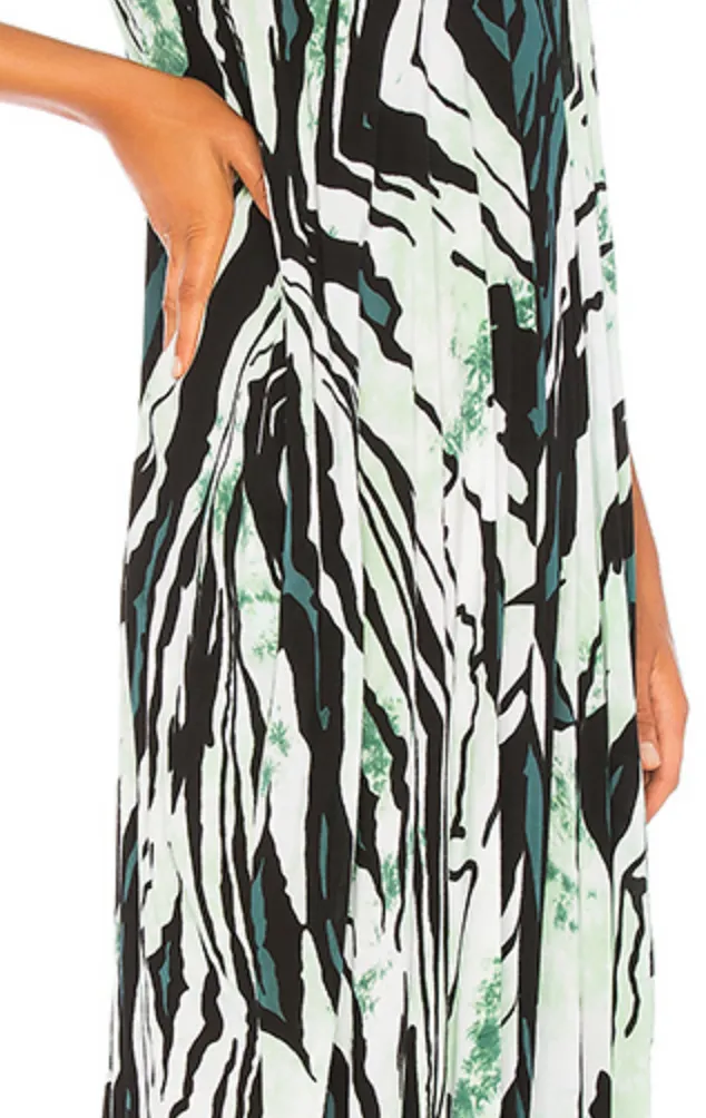 Indah Nala Maxi Dress | Teal/Tiger Print
