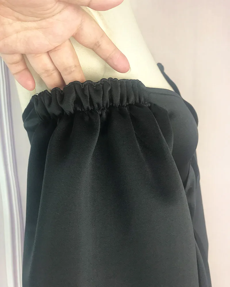 Irregular Summer Puff Sleeve Dress Sexy Evening Dress