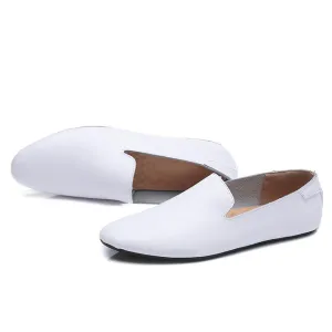 Italian Mens Shoes Outdoor Casual Luxury Brand Men Loafers Genuine Leather Moccasins Flats Men Breathable Slip on Boat Shoes