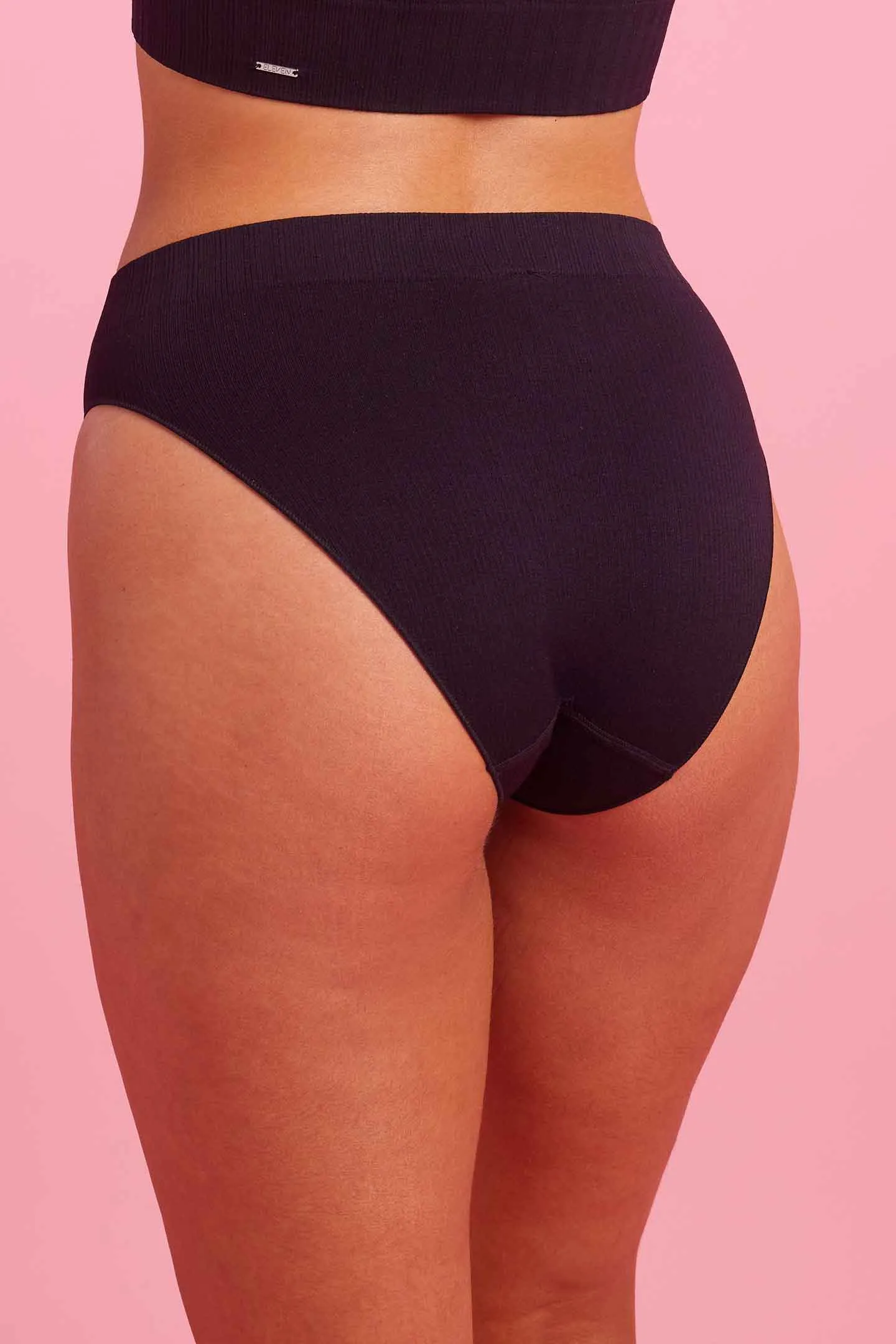 Ivy Seamfree High Cut Bikini Brief Black
