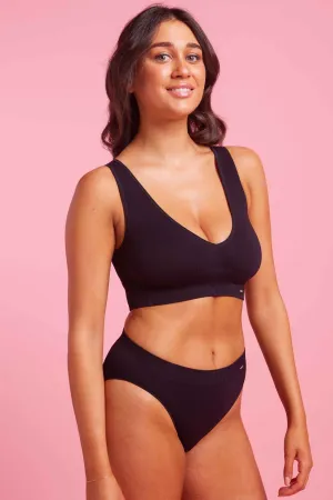 Ivy Seamfree High Cut Bikini Brief Black