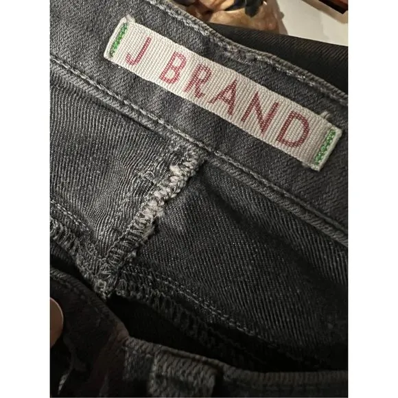 J Brand Low Rise Pencil Leg Skinny Denim Jeans Ghost Gray