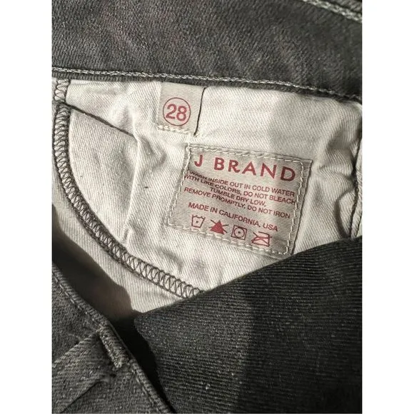 J Brand Low Rise Pencil Leg Skinny Denim Jeans Ghost Gray