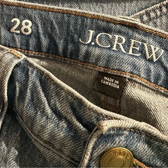 J. Crew Mid-Rise '90s Classic Straight-Fit Jean in Pheasant Wash