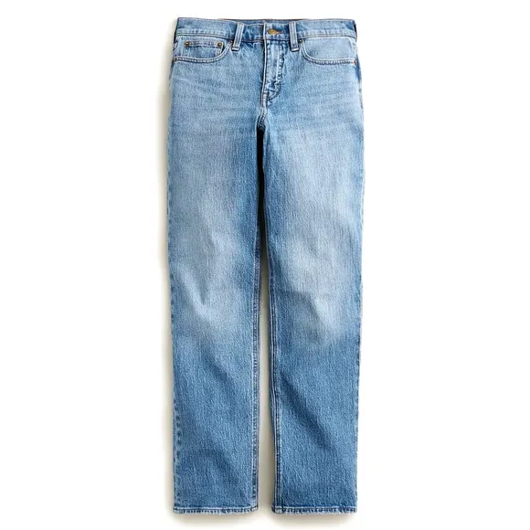 J. Crew Mid-Rise '90s Classic Straight-Fit Jean in Pheasant Wash
