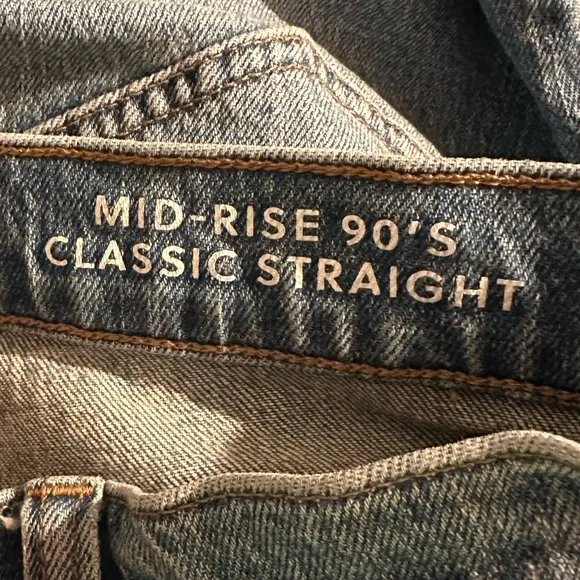 J. Crew Mid-Rise '90s Classic Straight-Fit Jean in Pheasant Wash