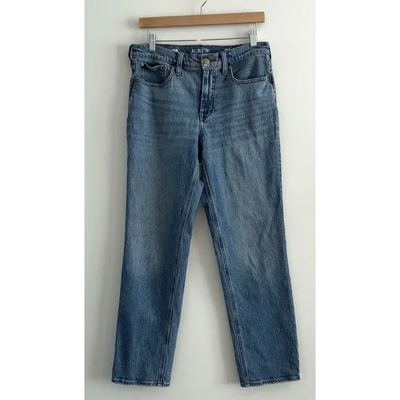 J. Crew Mid-Rise '90s Classic Straight-Fit Jean in Pheasant Wash