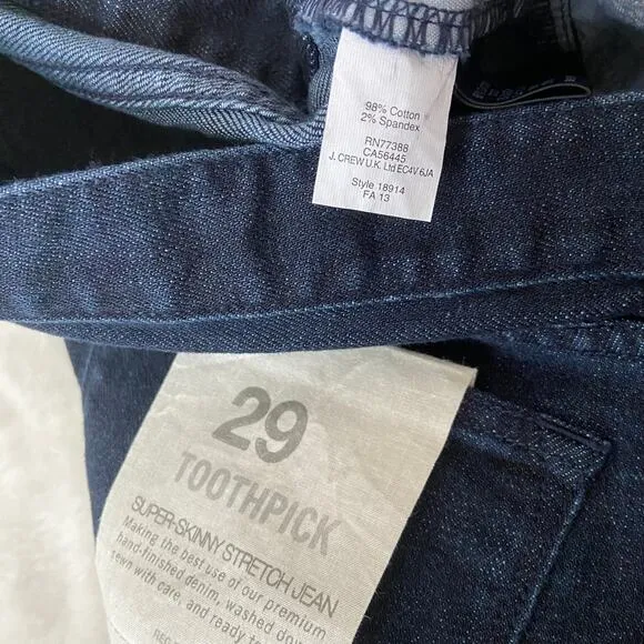 J. Crew Toothpick Jeans