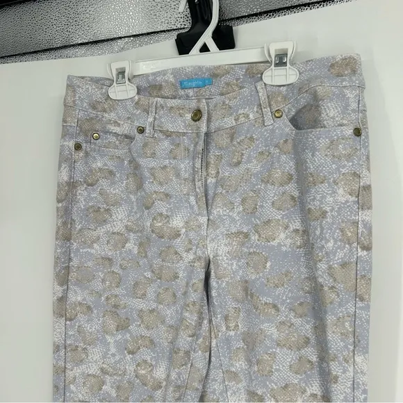 J. McLaughlin Lexi Boa Stretch Skinny Jeans Blue Sand Size 6