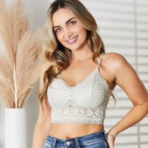 JadyK Sage double-strap lace bralette